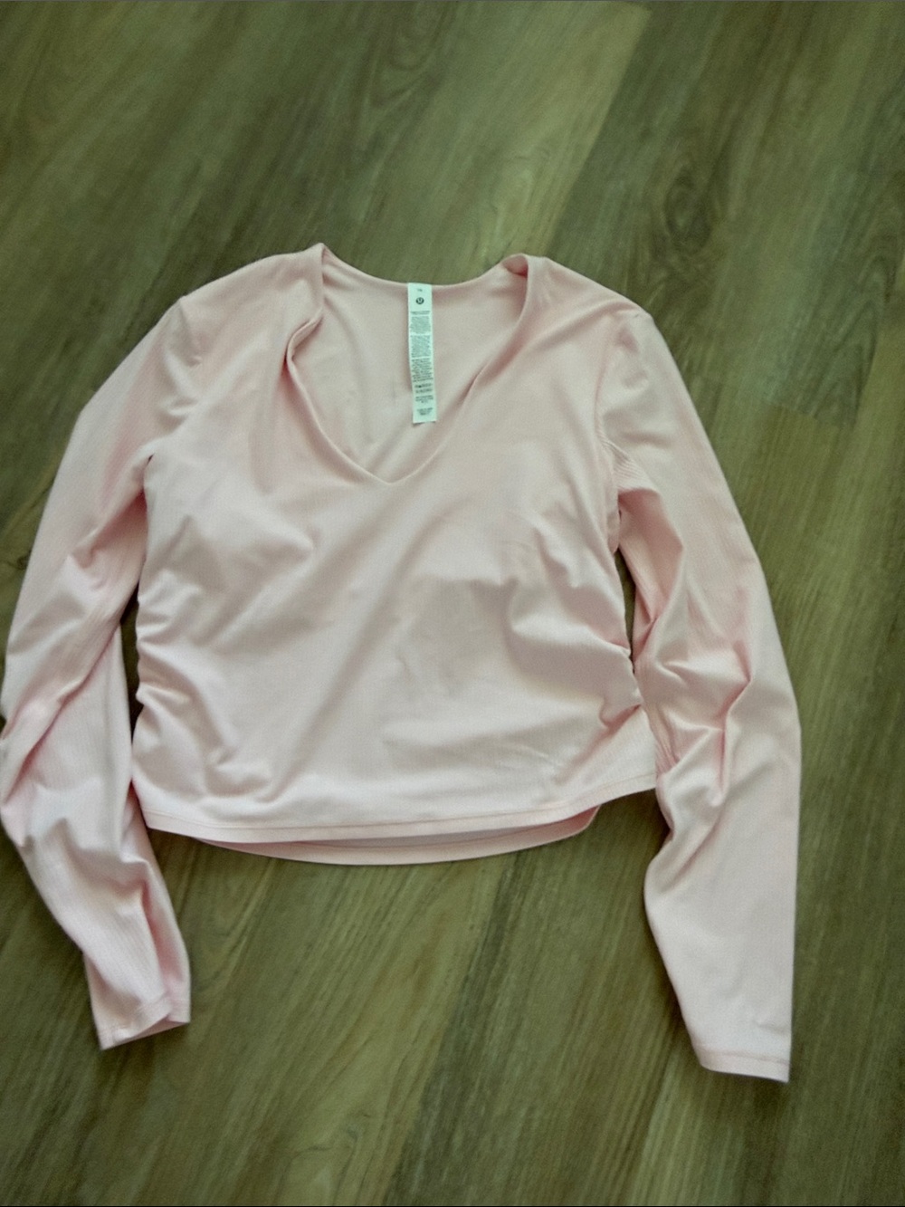 Lululemon All It Takes Ribbed Nulu V-Neck Long Sleeve Shirt (B-D Cups)